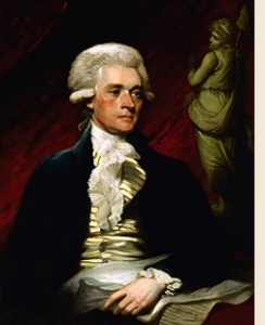 Thomas Jefferson, 1786, by artist Mather Brown